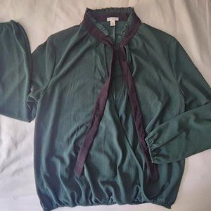 BP Collared Long Sleeve Blouse